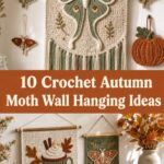 Crochet Autumn Moth Wall Hanging Ideas