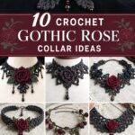 Crochet Gothic Rose Collar Ideas