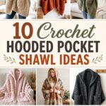 Crochet Hooded Pocket Shawl Ideas