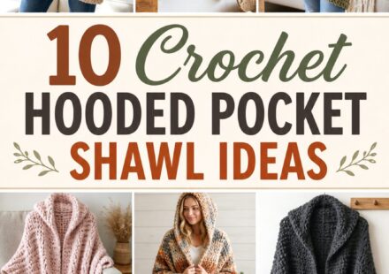 Crochet Hooded Pocket Shawl Ideas