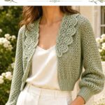 Crochet Lace Collar Bomber Shrug Ideas with Fit and Layering Guidance