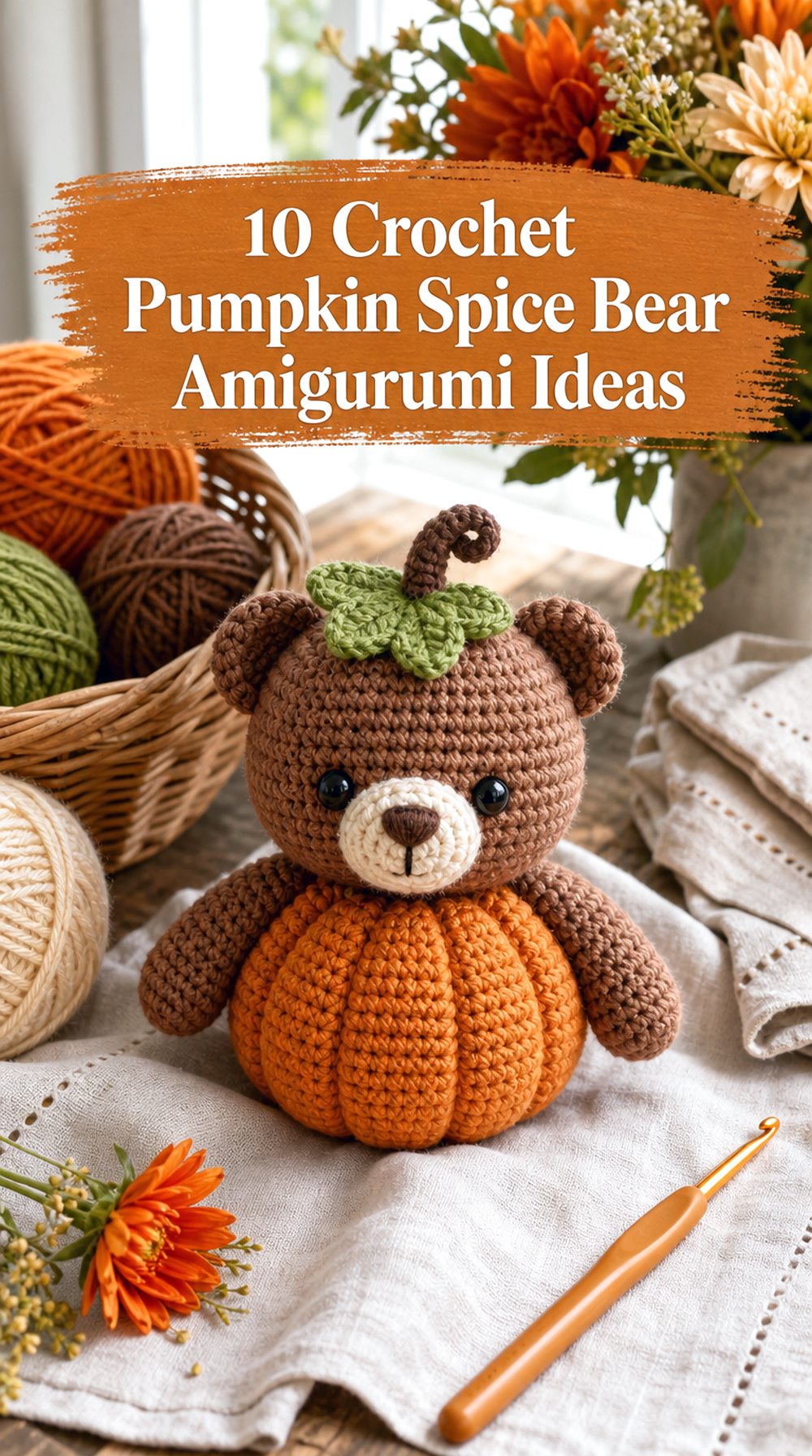 Crochet Pumpkin Spice Bear Amigurumi Ideas