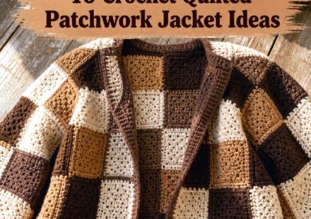 Crochet Quilted Patchwork Jacket Ideas