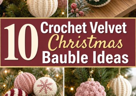 Crochet Velvet Christmas Bauble Ideas