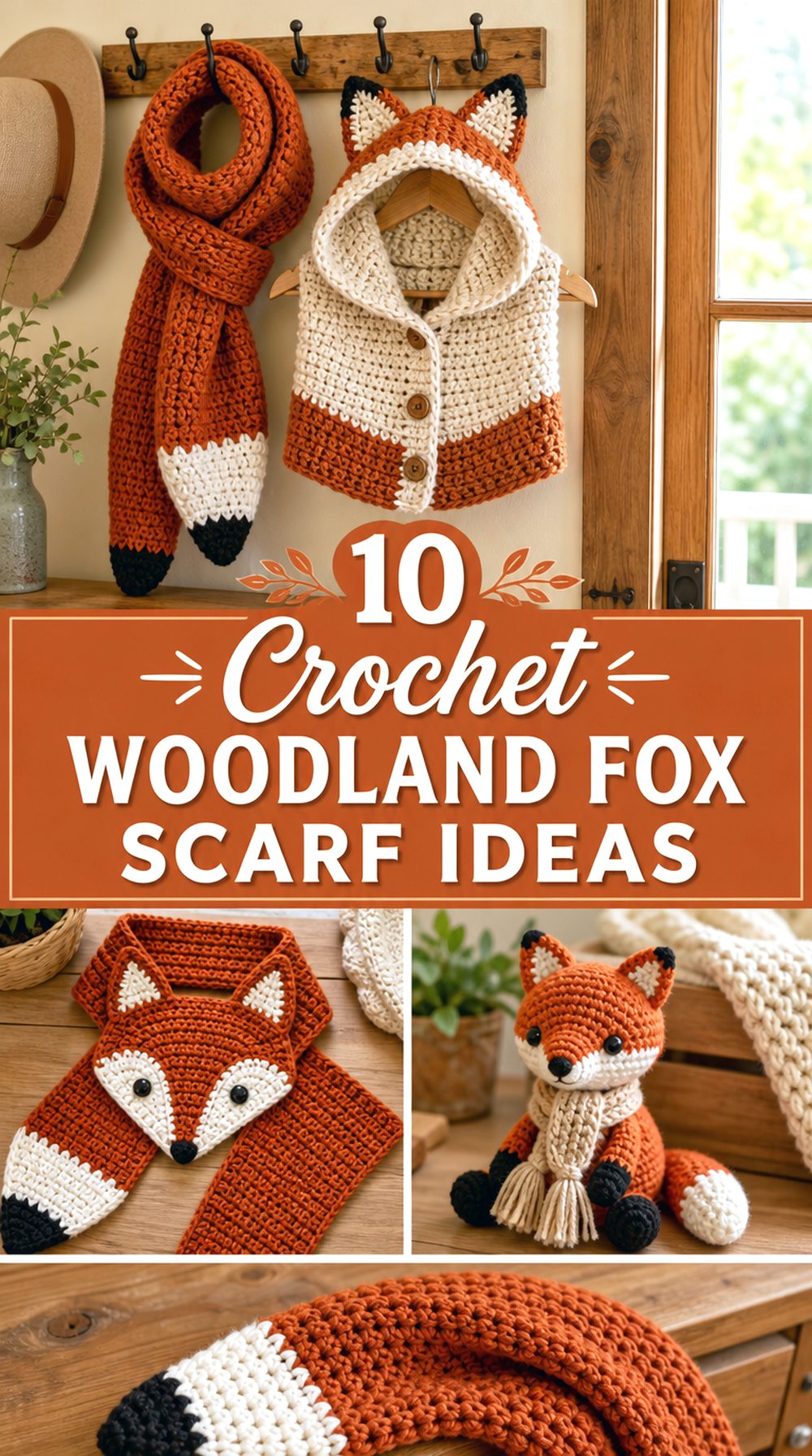 Crochet Woodland Fox Scarf Ideas