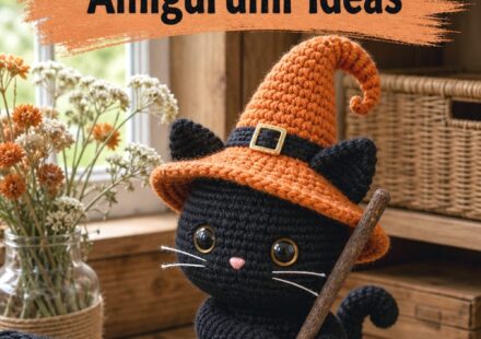 Halloween Crochet Black Cat Amigurumi Ideas