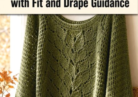 Crochet Falling Leaf Bell Sleeve Pullover Ideas with Fit and Drape Guidance