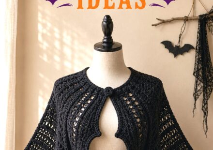 Crochet Bat Wing Cropped Shrug Ideas for Wide Sleeve Layering