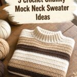 Crochet Chunky Mock Neck Sweater Ideas