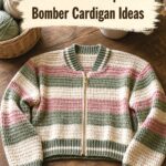 Crochet Striped Bomber Cardigan Ideas