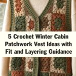 Crochet Winter Cabin Patchwork Vest Ideas with Fit and Layering Guidance