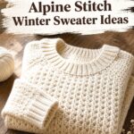 Crochet Alpine Stitch Winter Sweater Ideas