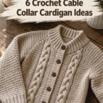 Crochet Cable Collar Cardigan Ideas
