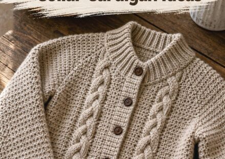Crochet Cable Collar Cardigan Ideas