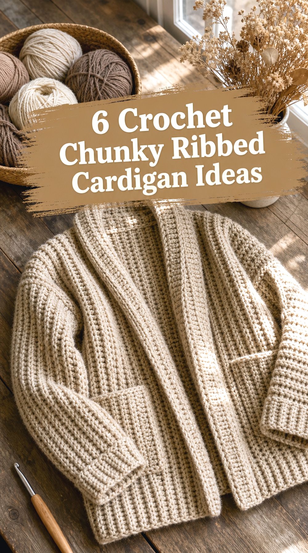Crochet Chunky Ribbed Cardigan Ideas
