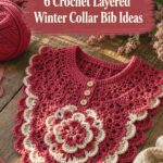 Crochet Layered Winter Collar Bib Ideas