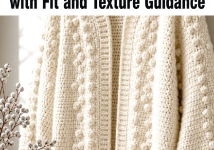 Crochet Snowberry Bobble Cardigan Ideas with Fit and Texture Guidance