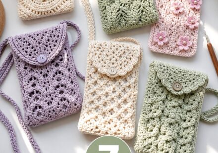 Crochet Lace Phone Pouch Ideas