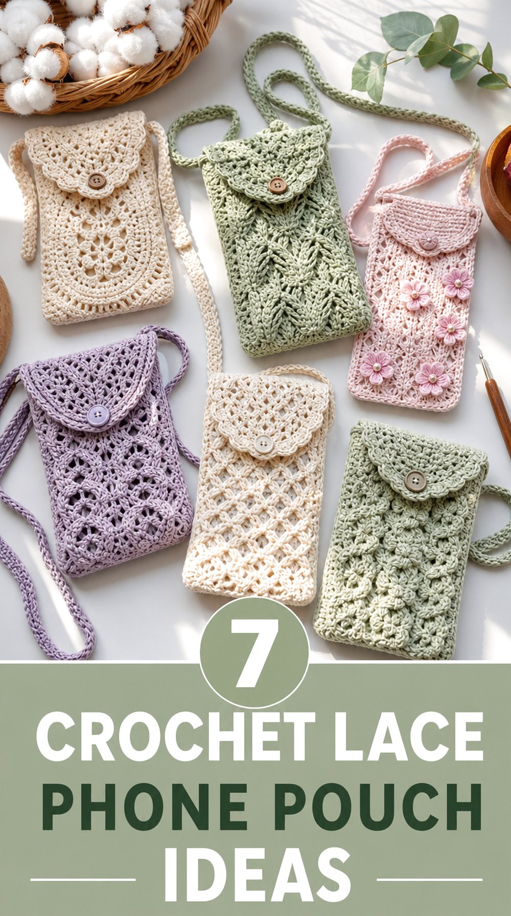 Crochet Lace Phone Pouch Ideas