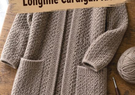 Crochet Moss Stitch Longline Cardigan Ideas