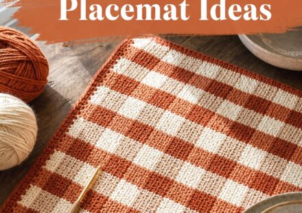 Crochet Autumn Gingham Placemat Ideas
