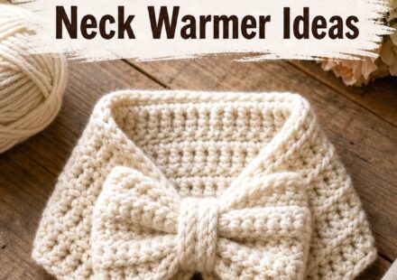 Crochet Bow Neck Warmer Ideas