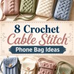 Crochet Cable Stitch Phone Bag Ideas
