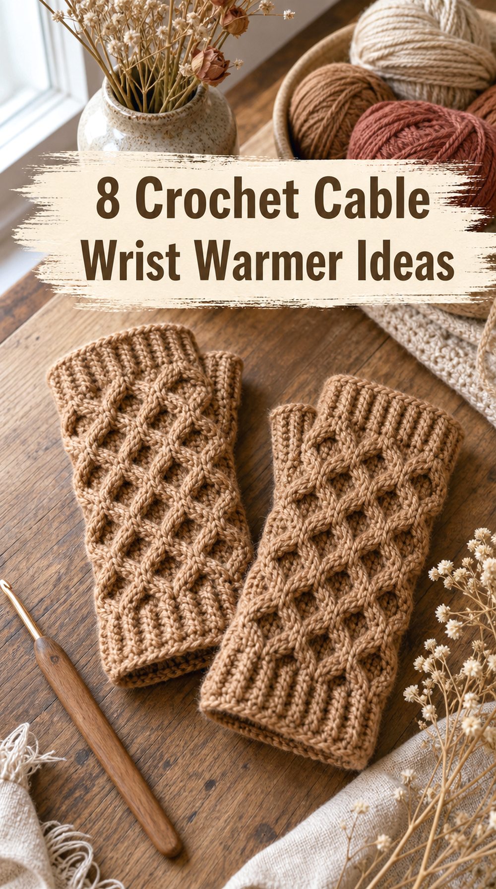 Crochet Cable Wrist Warmer Ideas