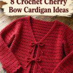 Crochet Cherry Bow Cardigan Ideas