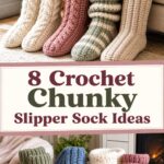 Crochet Chunky Slipper Sock Ideas