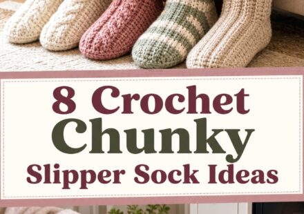 Crochet Chunky Slipper Sock Ideas