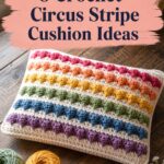 Crochet Circus Stripe Cushion Ideas