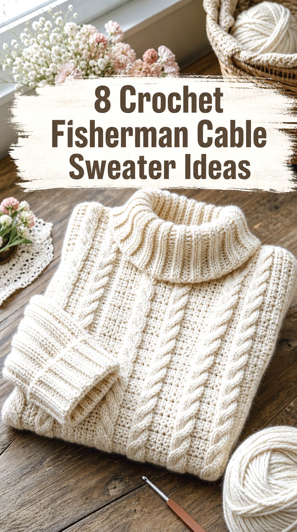 Crochet Fisherman Cable Sweater Ideas