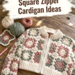 Crochet Granny Square Zipper Cardigan Ideas