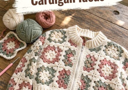 Crochet Granny Square Zipper Cardigan Ideas