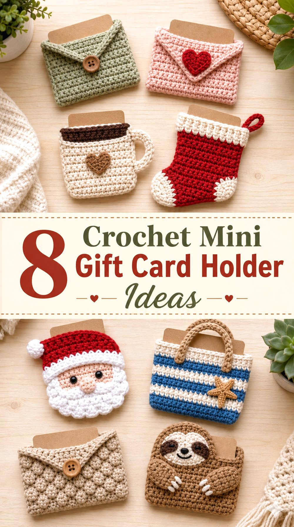 Crochet Mini Gift Card Holder Ideas