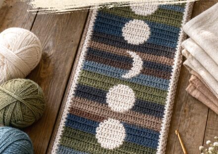 Crochet Moon Phase Scarf Ideas