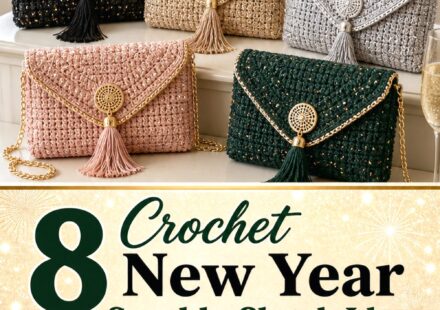 Crochet New Year Sparkle Clutch Ideas