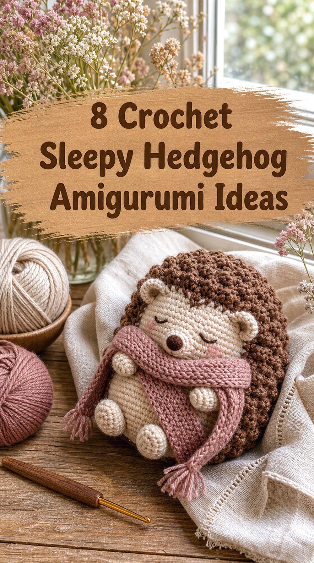 Crochet Sleepy Hedgehog Amigurumi Ideas
