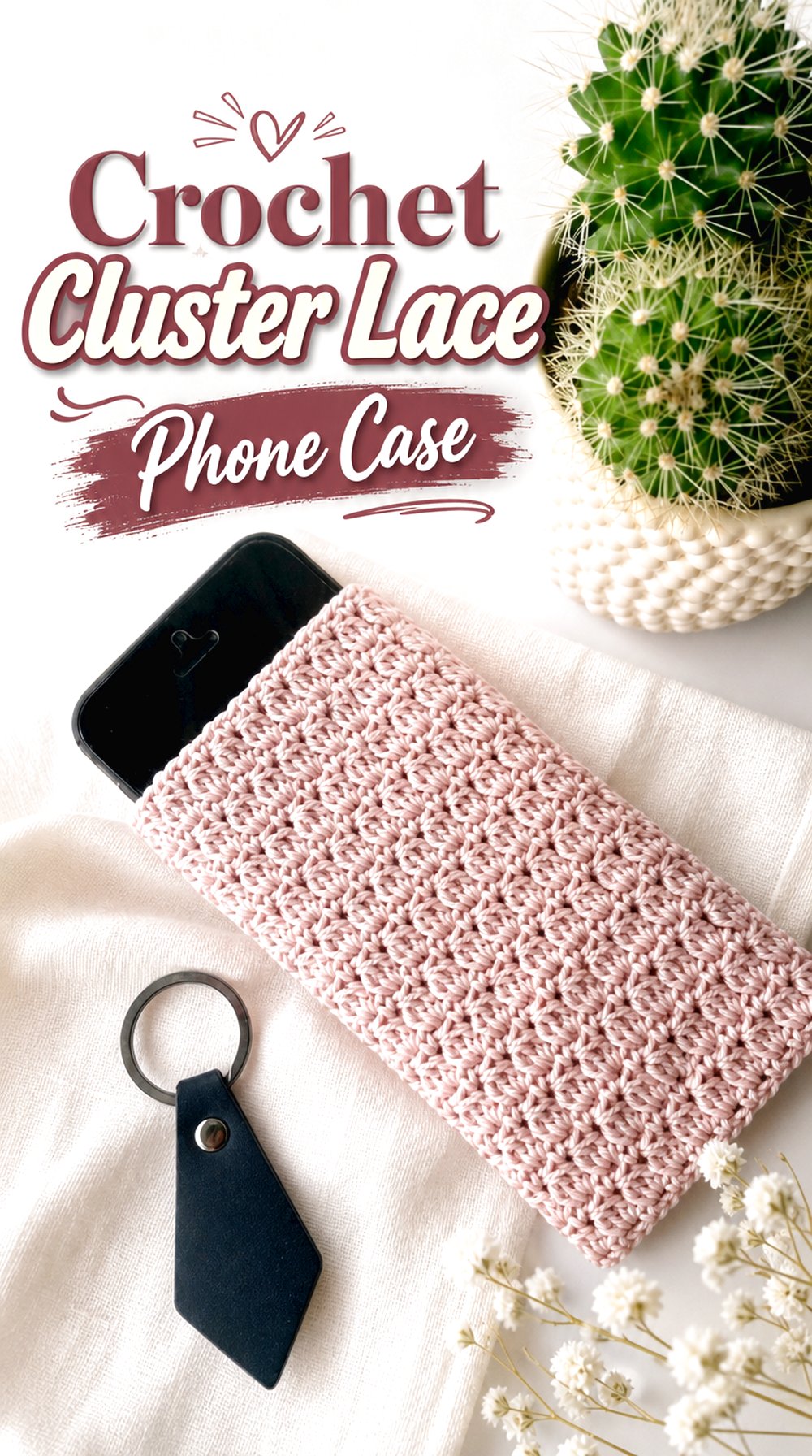 Crochet Cluster Lace Phone Case
