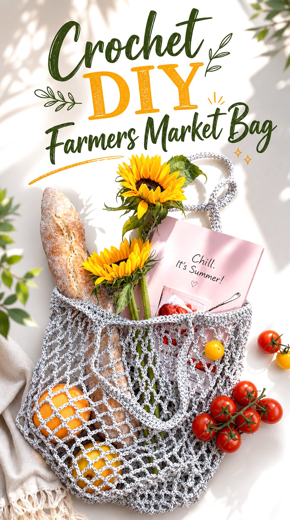 Crochet DIY Farmers Market Bag