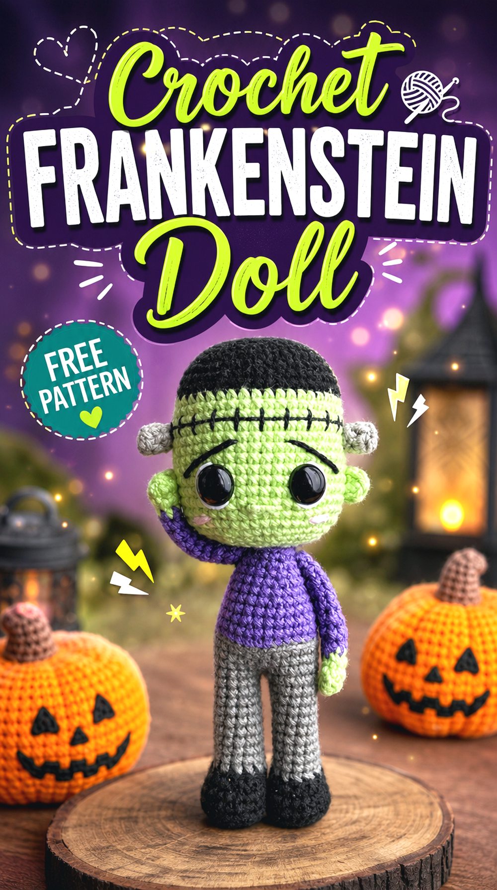 Crochet Frankenstein Doll