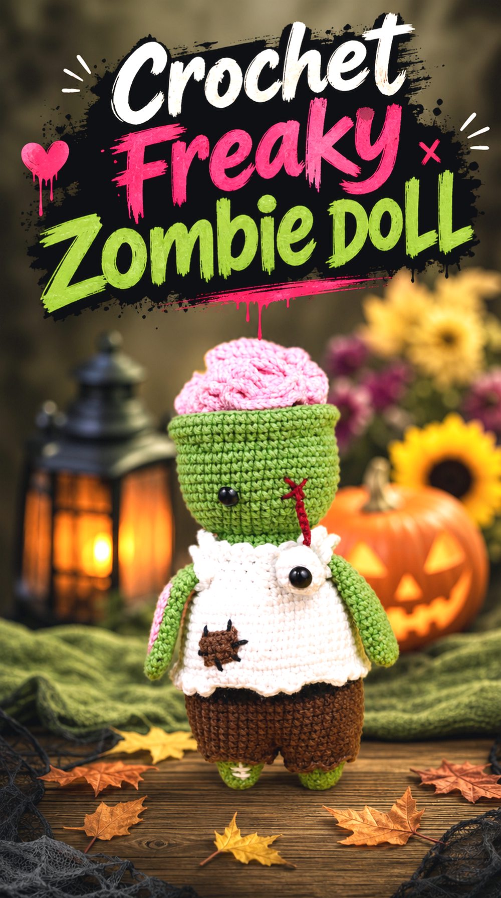 Crochet Freaky Zombie Doll