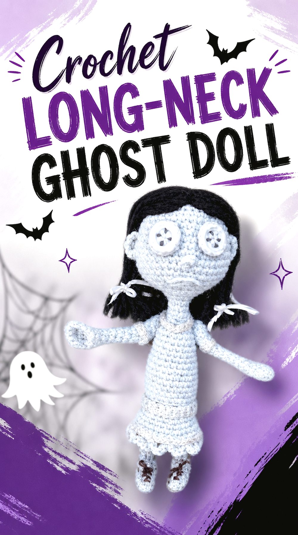 Crochet Long Neck Ghost Doll