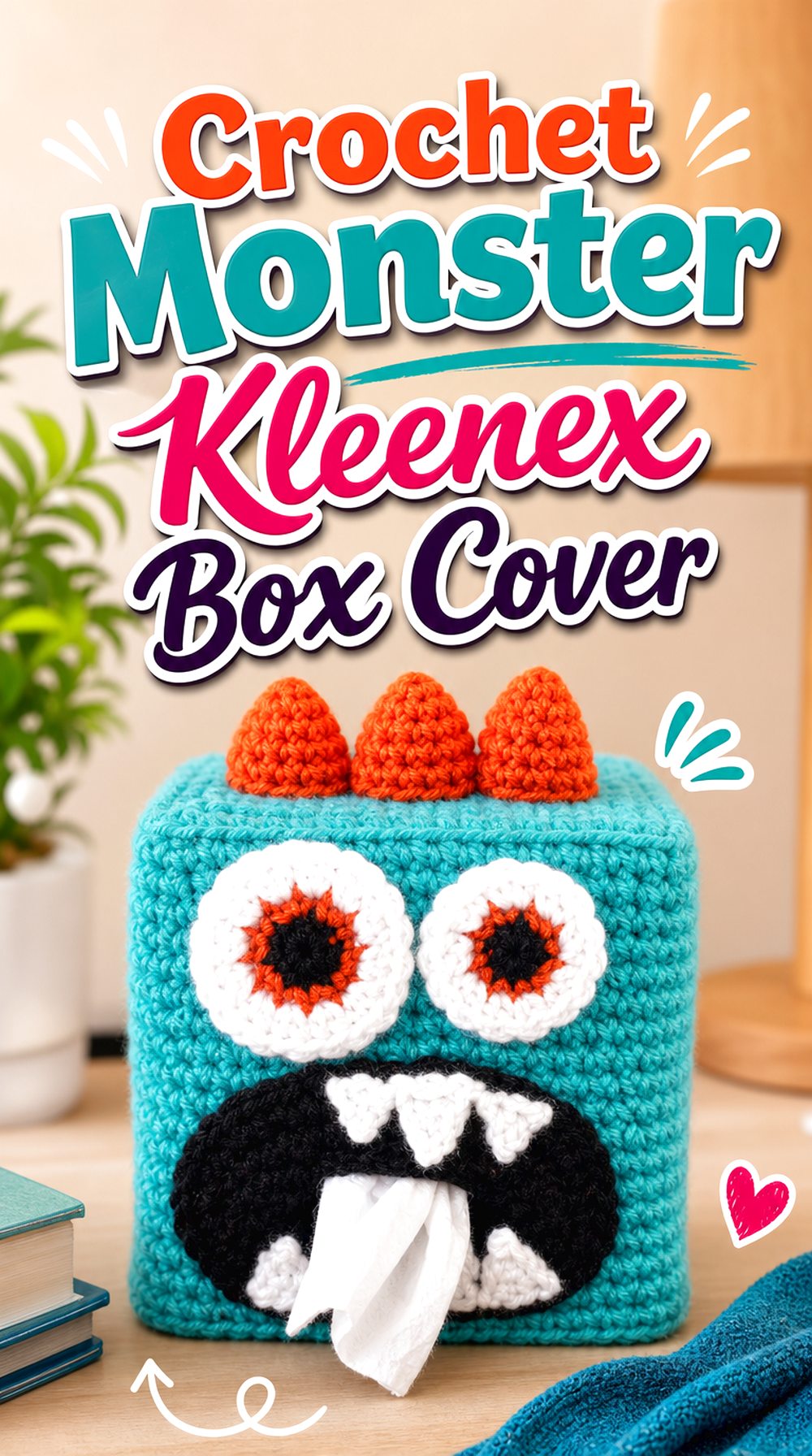 Crochet Monster Kleenex Box Cover