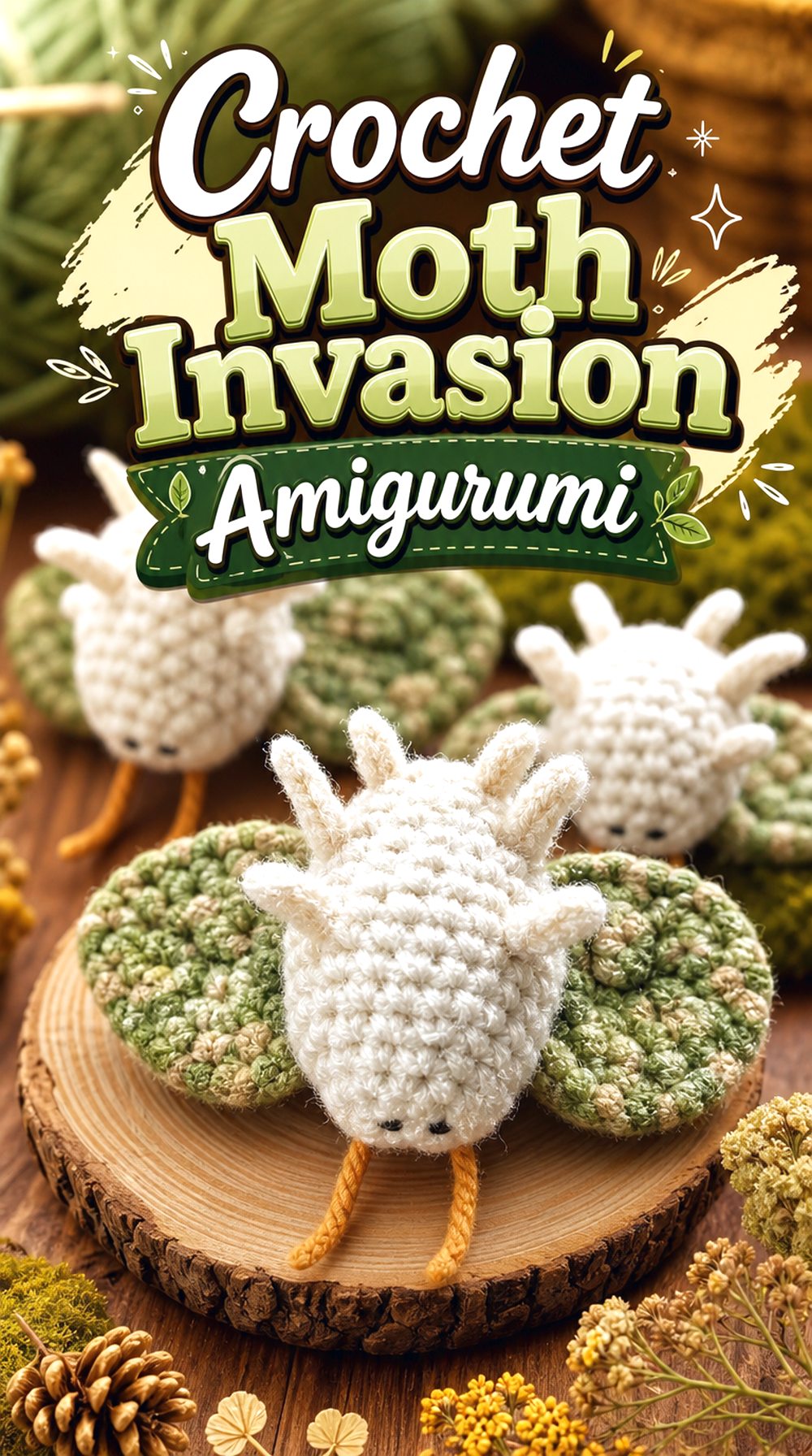 Crochet Moth Invasion Amigurumi