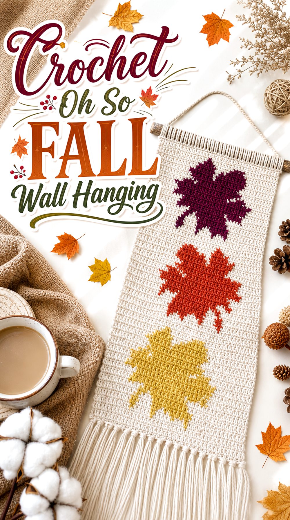 Crochet Oh So Fall Wall Hanging