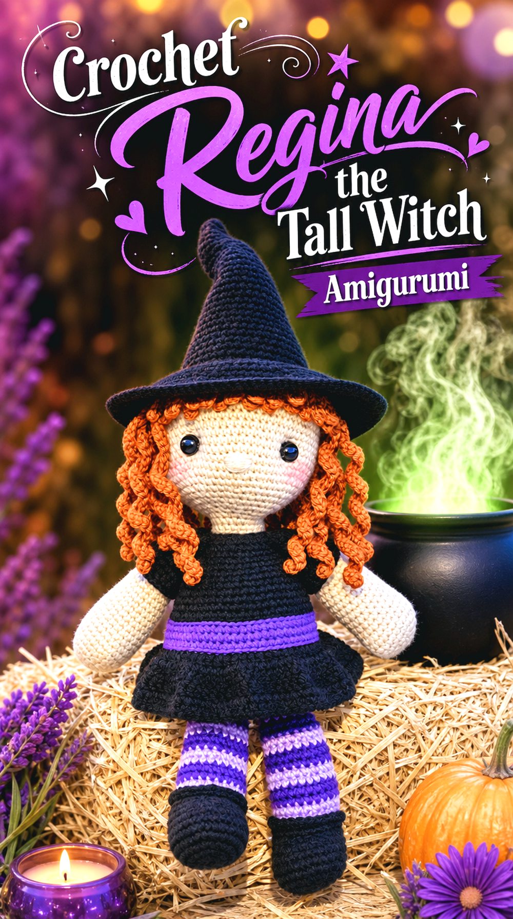Crochet Regina the Tall Witch Amigurumi
