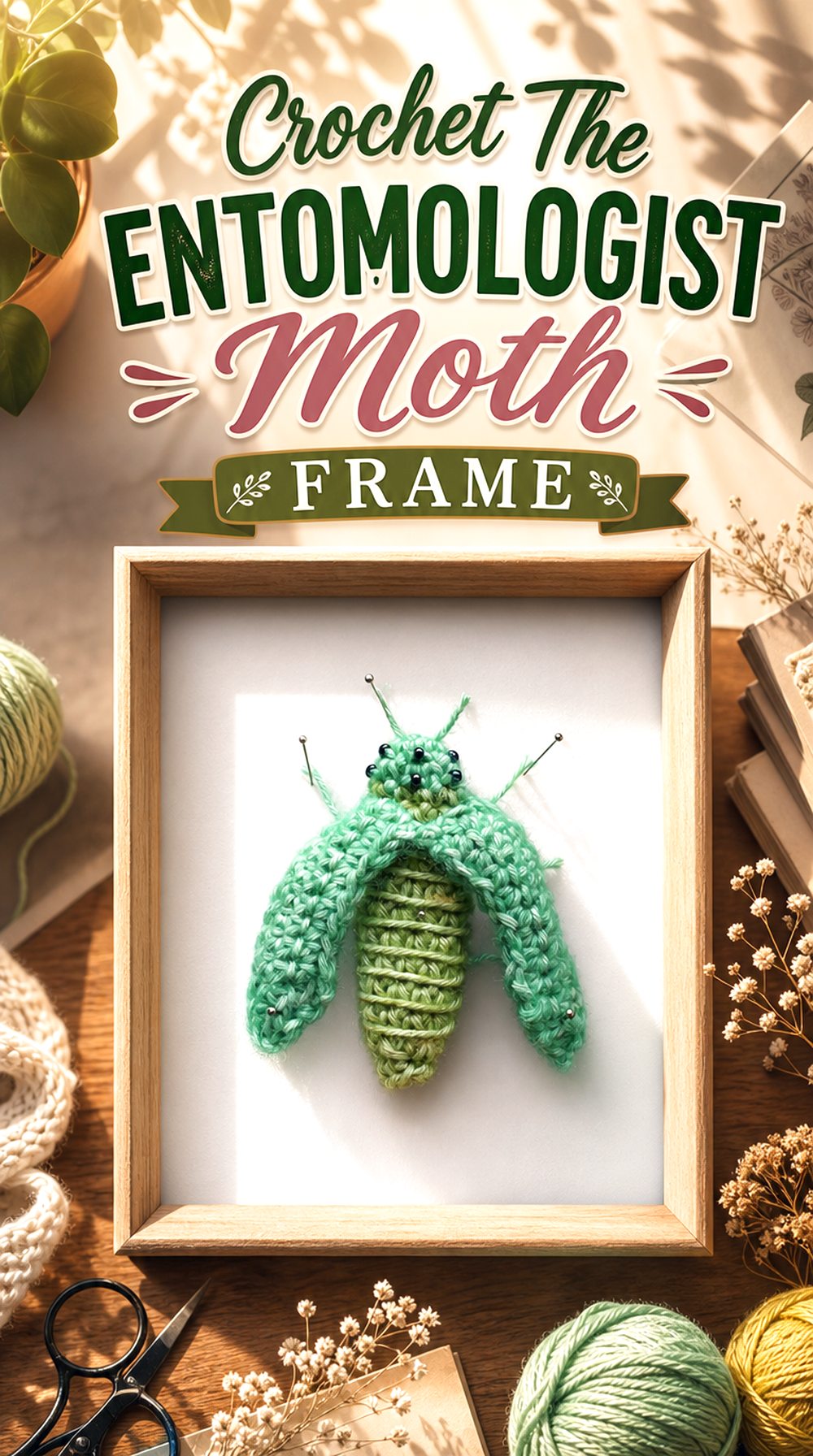 Crochet The Entomologist Moth Frame