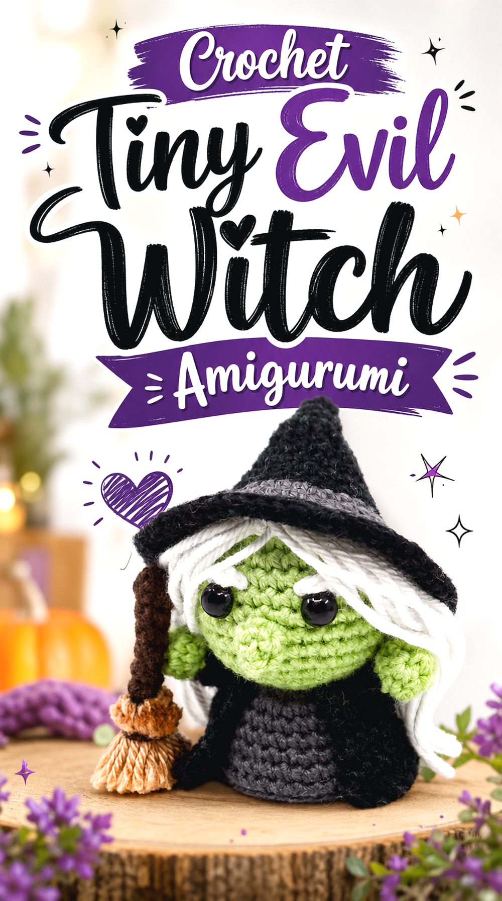 Crochet Tiny Evil Witch Amigurumi